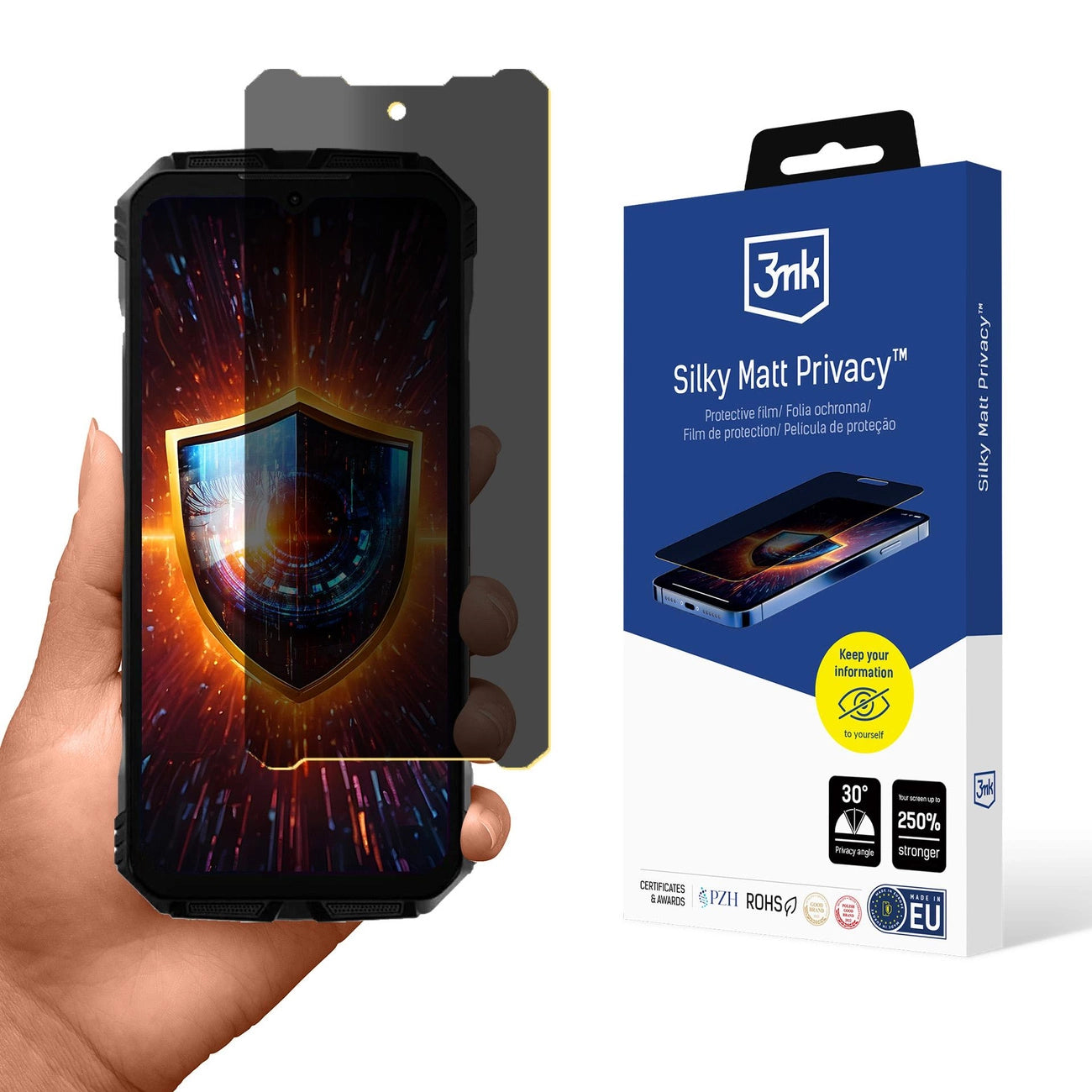 Folia ochronna prywatyzująca matowa 3mk Silky Matt Privacy na Doogee V40 Pro_0