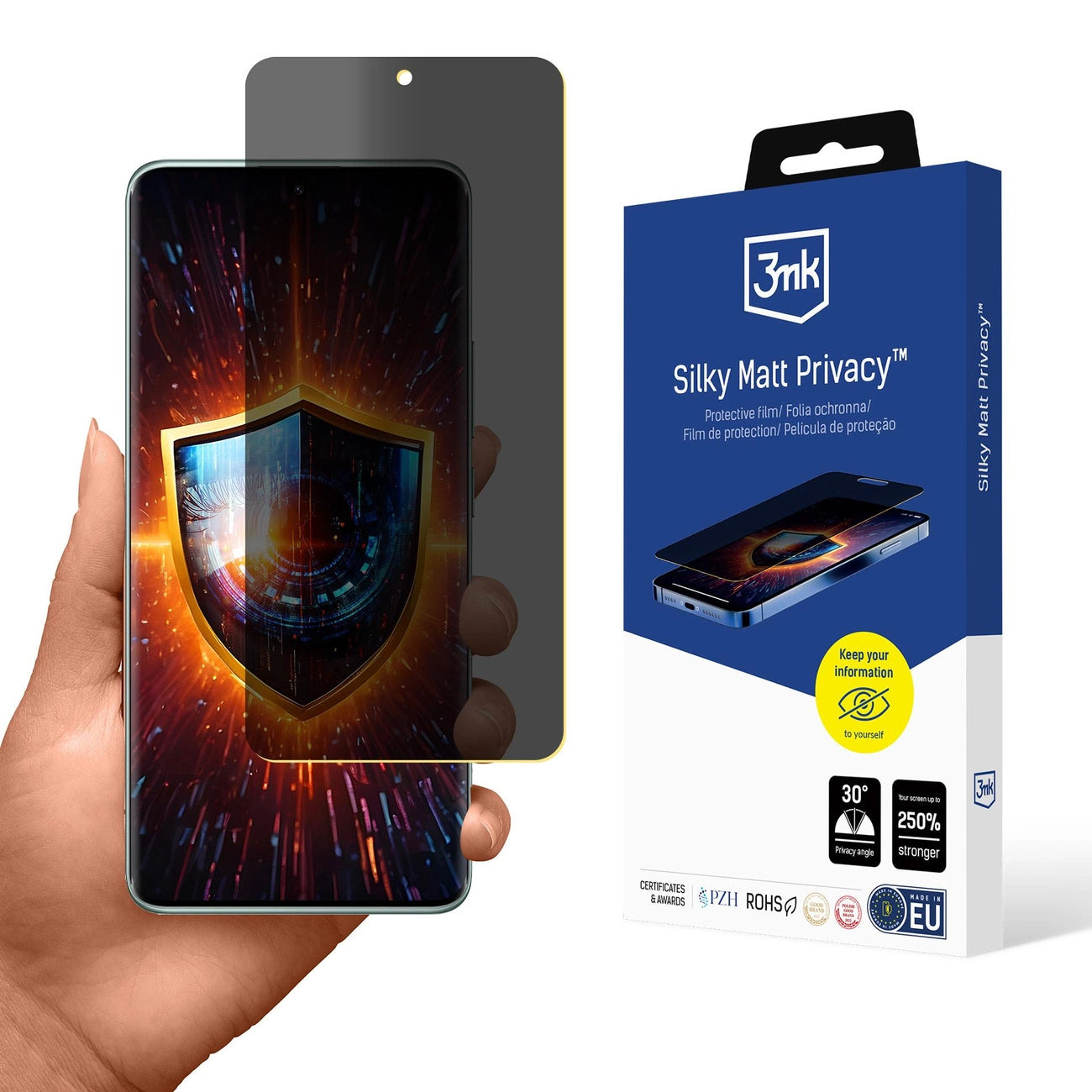 Privacy Film 3mk Silky Matt Privacy for Xiaomi Redmi Note 14 Pro+_0