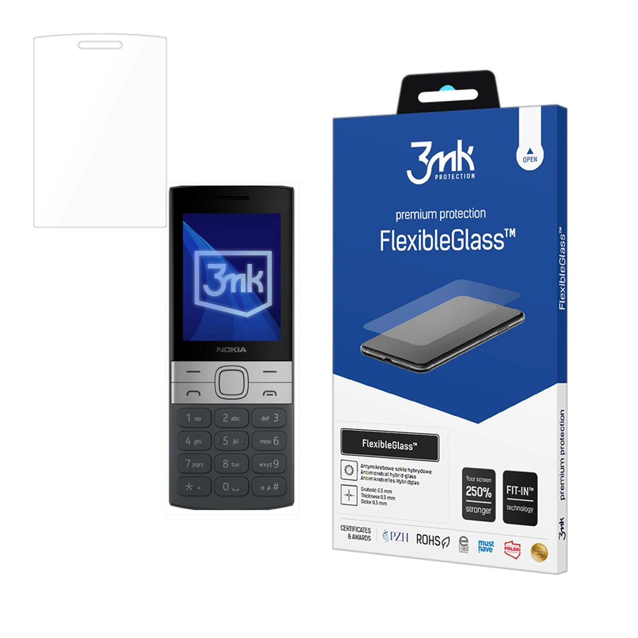 Hybrid glass 3mk FlexibleGlass for Nokia 150 2023_0