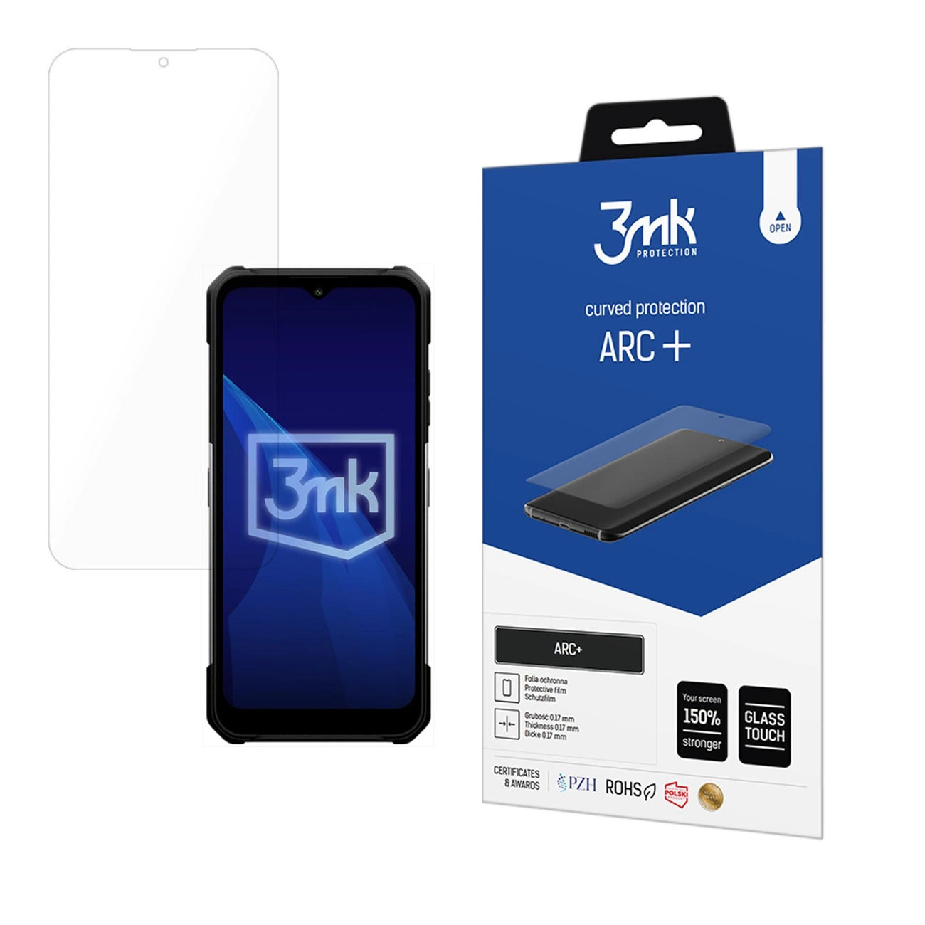 Protective film 3mk ARC+ for MyPhone Hammer Construction 2 5G_0