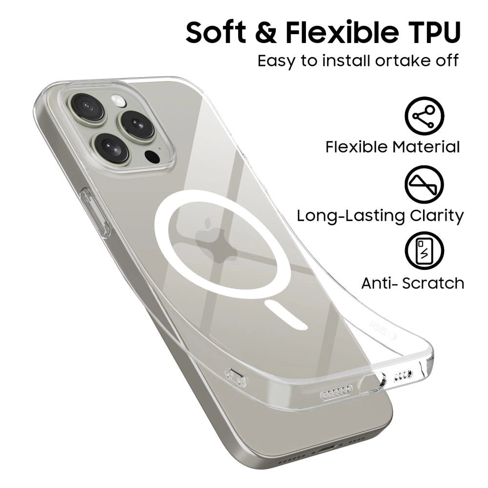 Etui Tech-Protect FlexAir MagSafe na iPhone 15 Pro - przezroczyste_4
