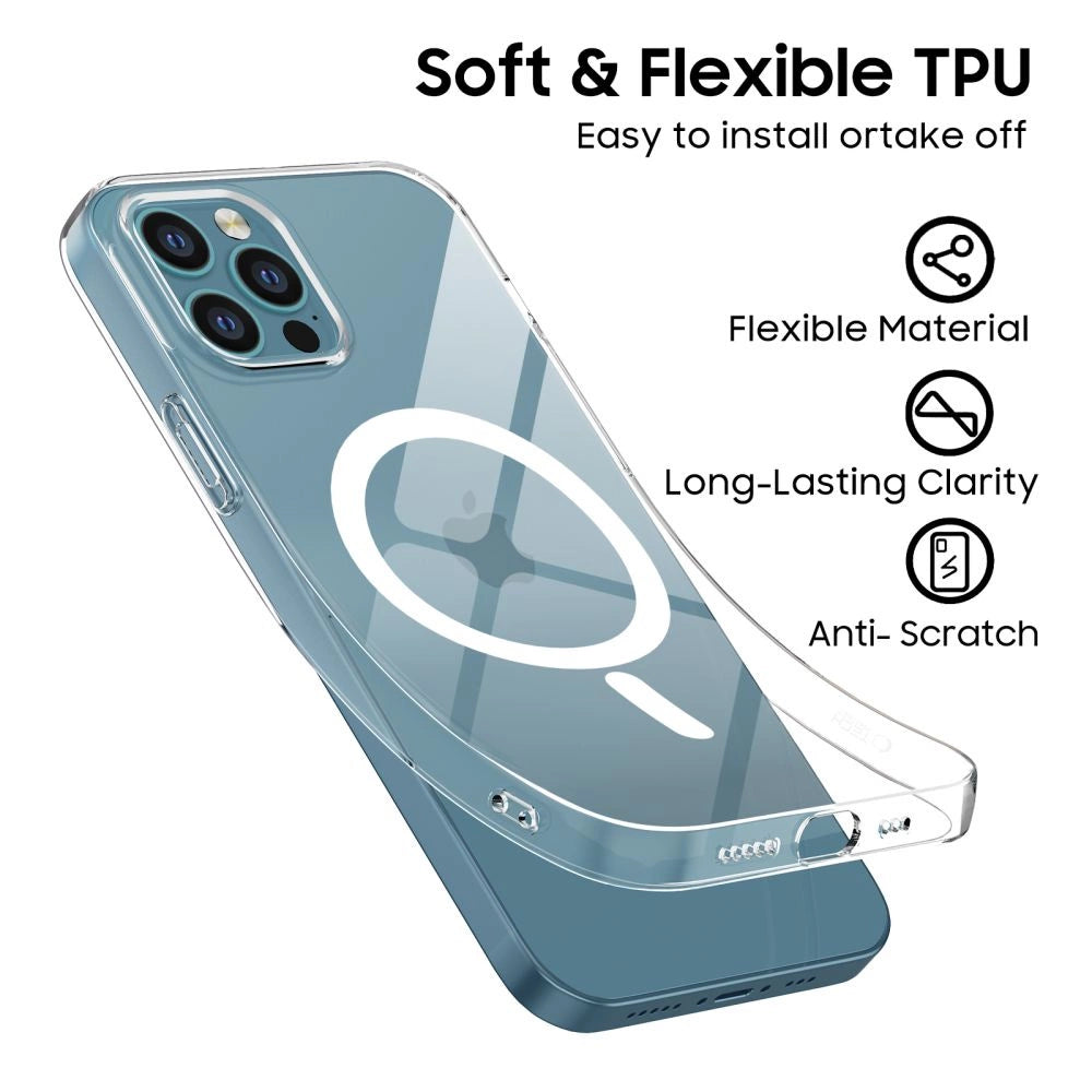 Etui Tech-Protect FlexAir MagSafe na iPhone 12 / 12 Pro - przezroczyste_4