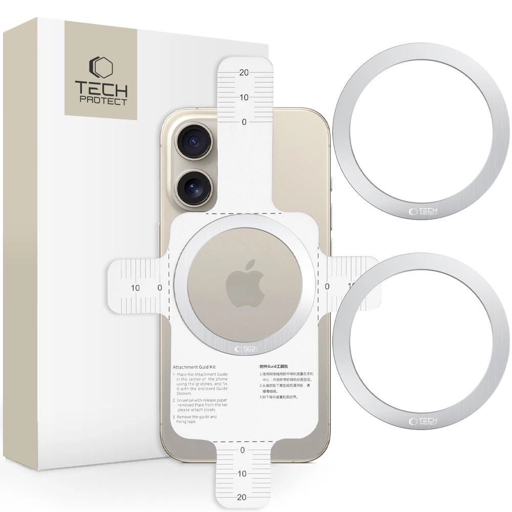 Pierścień Tech-Protect MMP-110 2w1 MagSafe - srebrny / srebrny_0