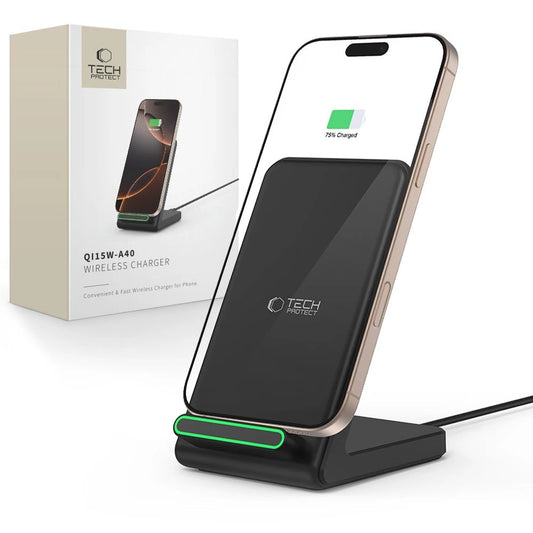 Ładowarka bezprzewodowa Tech-Protect QI15W-A40 - czarna_0