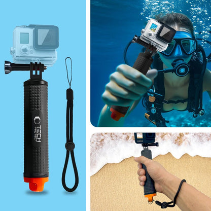 Uchwyt / bojka wypornościowa Tech-Protect GA100 Hand Grip do GoPro / DJI - czarny_2