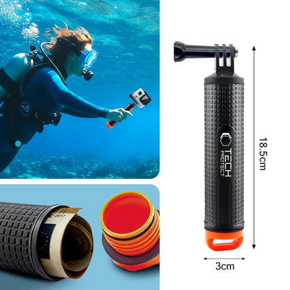 Uchwyt / bojka wypornościowa Tech-Protect GA100 Hand Grip do GoPro / DJI - czarny_4