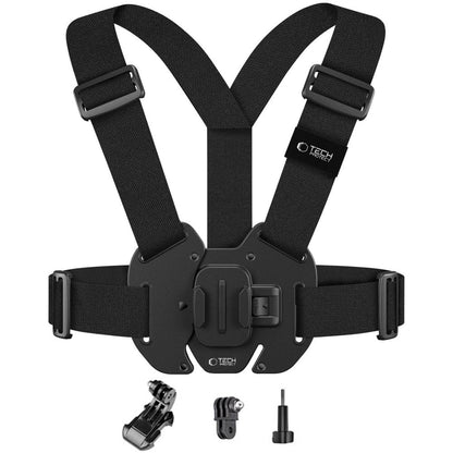 Szelki na klatkę piersiową Tech-Protect GA100 Chest Mount do GoPro / DJI - czarne_0