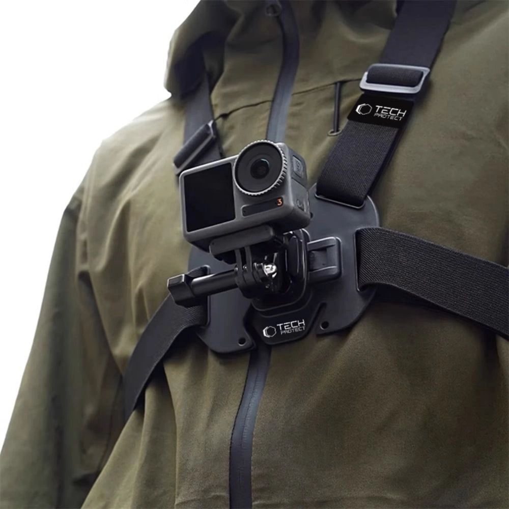 Szelki na klatkę piersiową Tech-Protect GA100 Chest Mount do GoPro / DJI - czarne_5