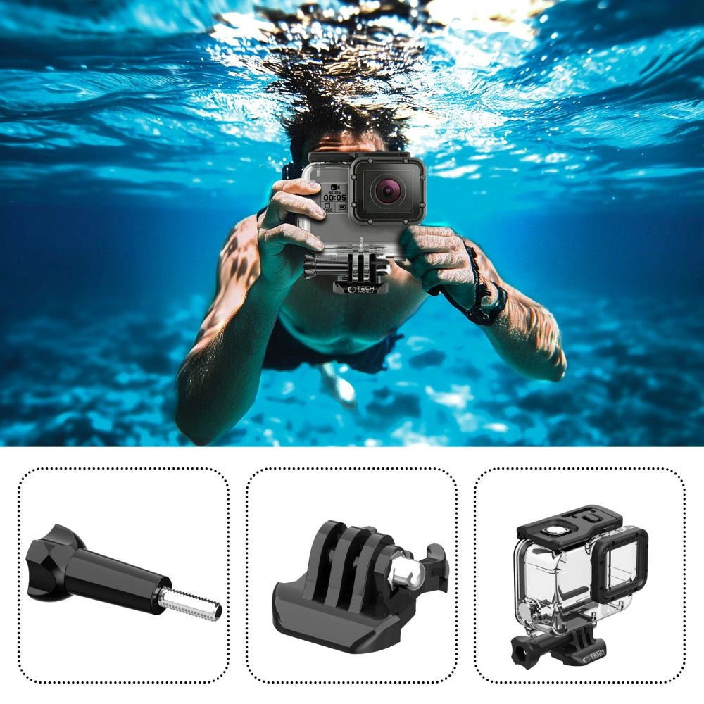 Etui Tech-Protect GA200 wodoodporne do GoPro Hero 5 / 6 / 7 - przezroczyste_1