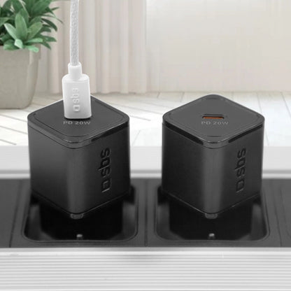 SBS TETRGAN1C20K 20W GaN USB-C Wall Charger with Power Delivery - Black_2