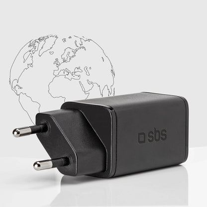 SBS TETRGAN1C45W 45W GaN USB-C Wall Charger with Power Delivery - Black_4