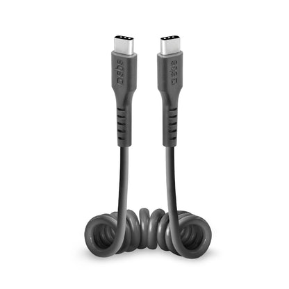 SBS TECABLETYPCCSK USB-C spiral cable - USB-C 0.5m - black_0