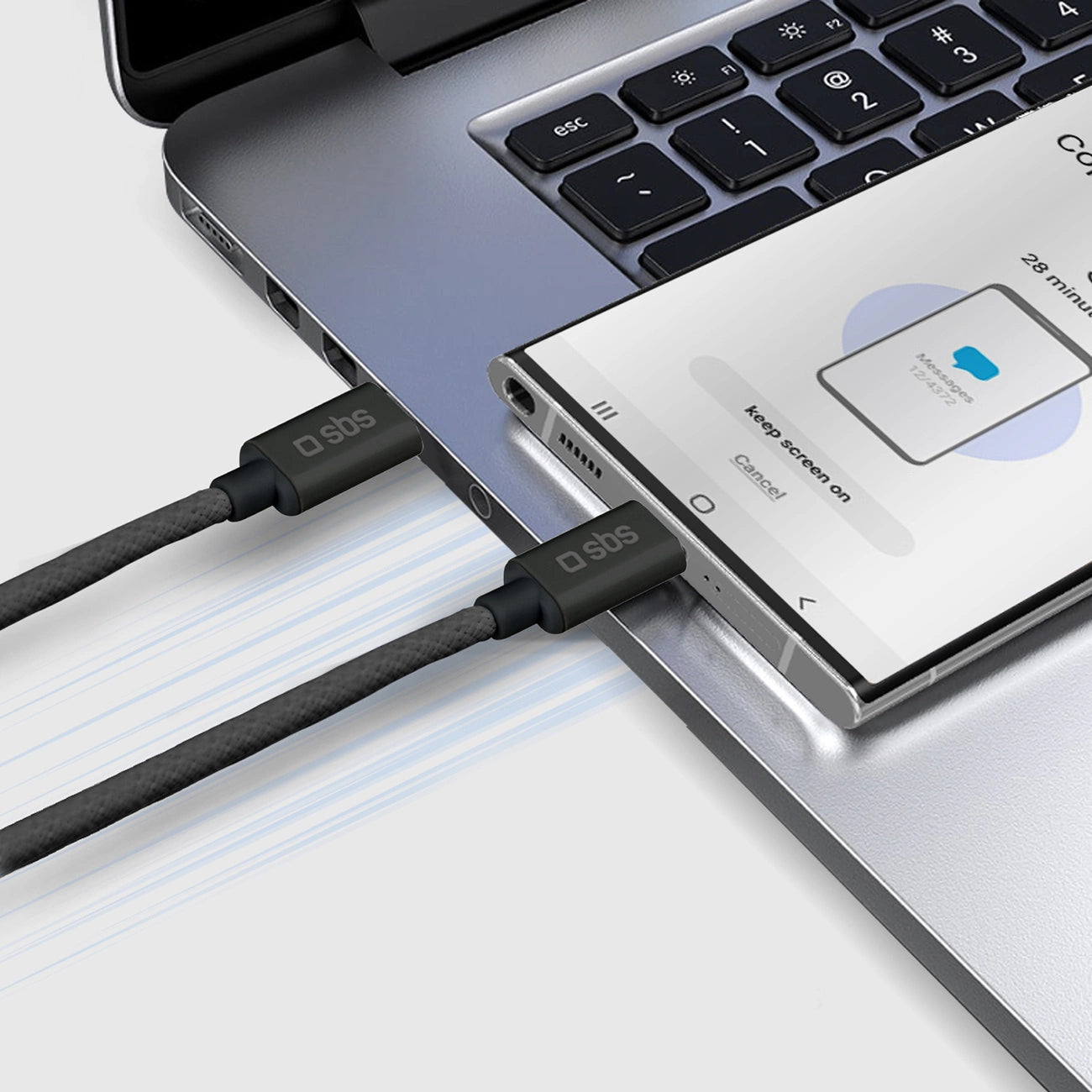 SBS TECABLETISSUETCK USB-C - USB-C 1.5m 60W braided cable - black_5