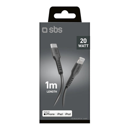 SBS TECABLELIGTC1K USB-C - Lightning cable 1m - black_1