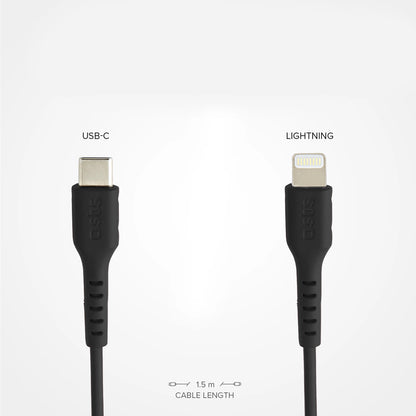 SBS TECABLELIGTC1K USB-C - Lightning cable 1m - black_3