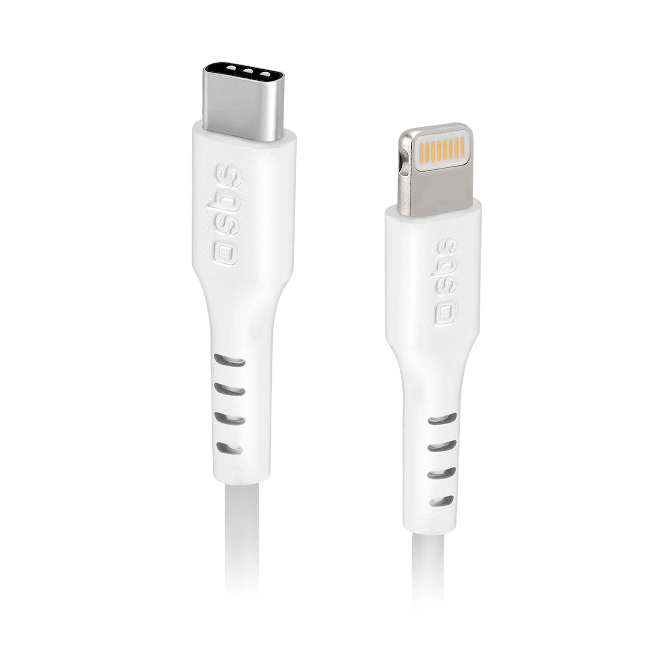 SBS TECABLELIGTC1W USB-C - Lightning Cable MFi Certified, 1m - White_0