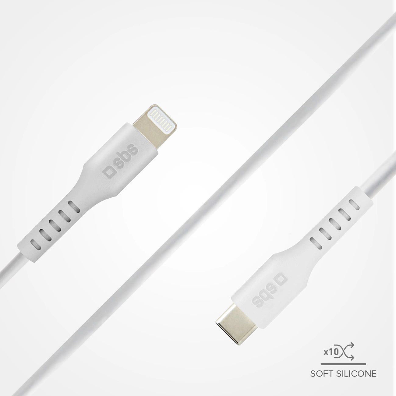 SBS TECABLELIGTC1W USB-C - Lightning Cable MFi Certified, 1m - White_5
