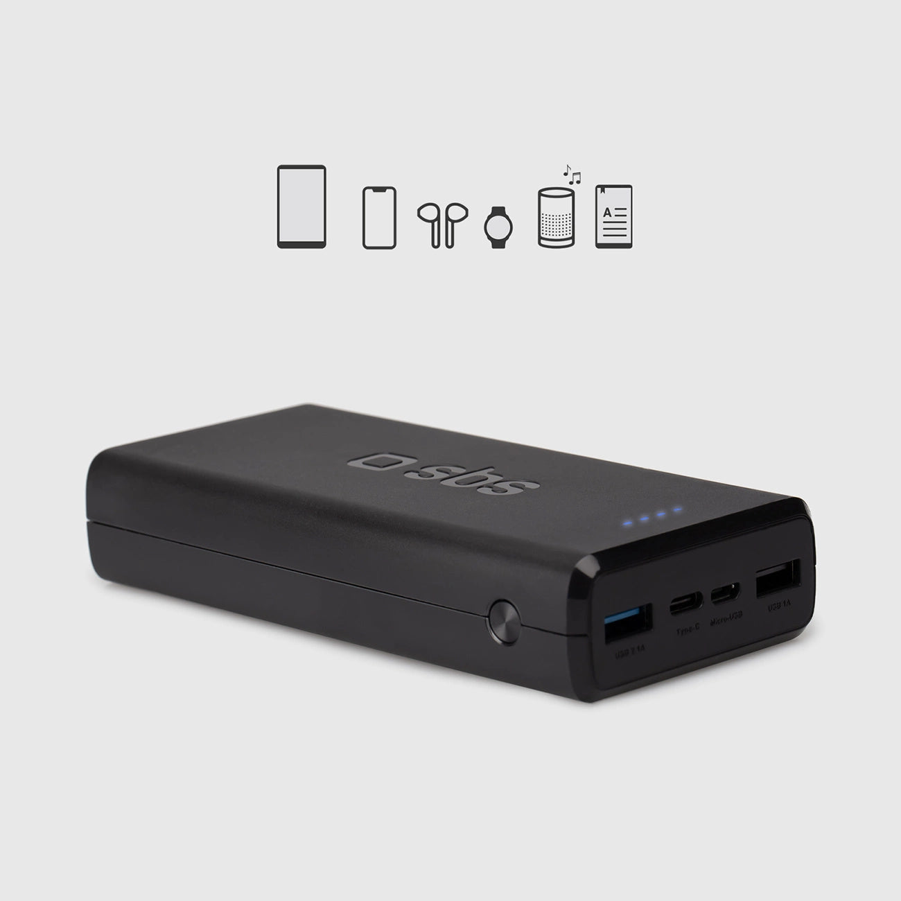 Fast charge power bank: 20,000 mAh, 2 USBs Black_11