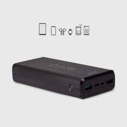 Fast charge power bank: 20,000 mAh, 2 USBs Black_11
