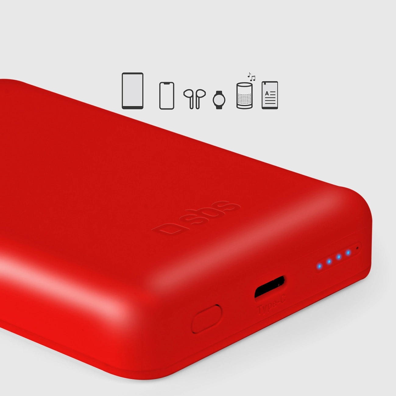 Powerbank SBS TEBB5000MAG1CR 5000 mAh compatible with MagSafe - red_9