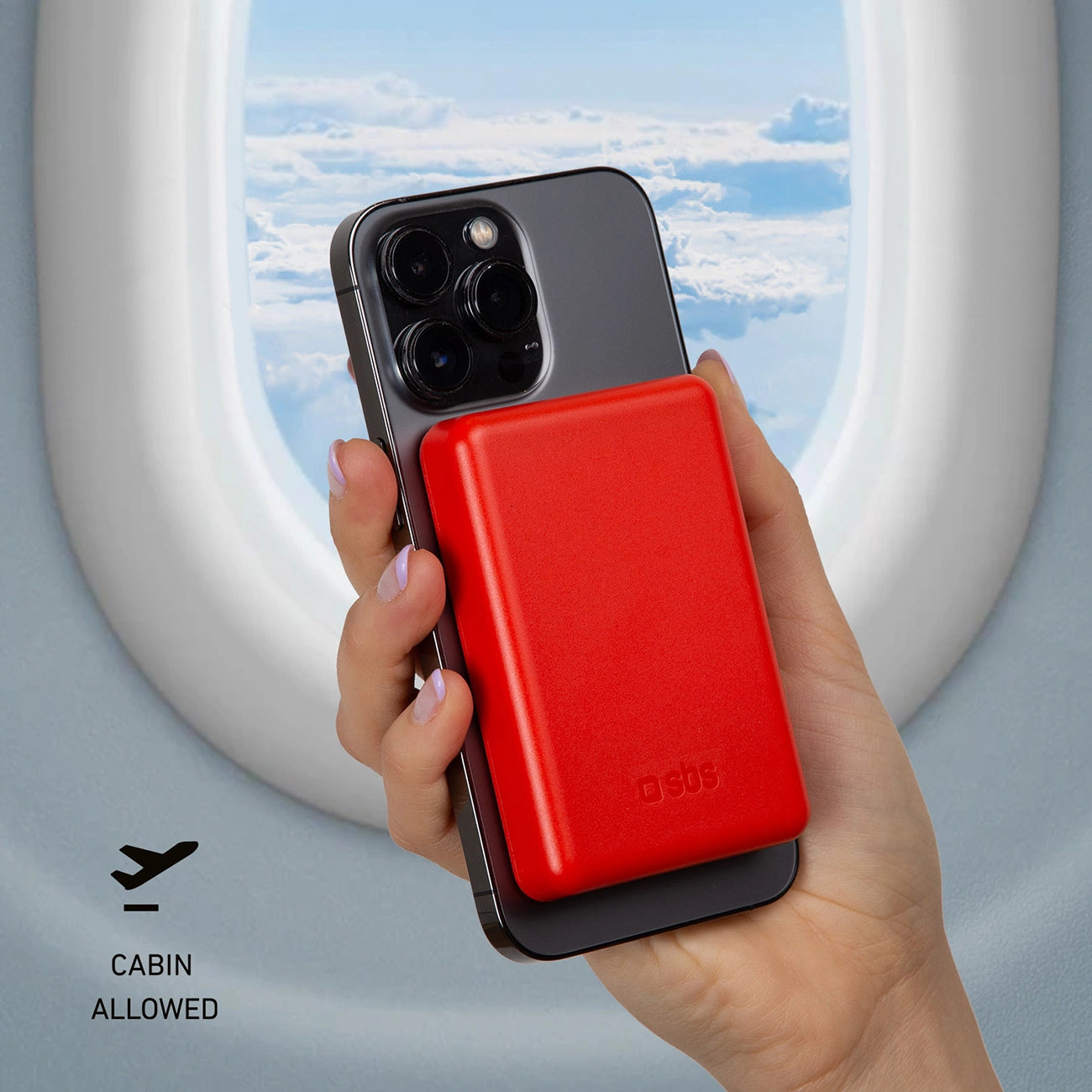 Powerbank SBS TEBB5000MAG1CR 5000 mAh compatible with MagSafe - red_2