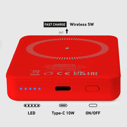 Powerbank SBS TEBB5000MAG1CR 5000 mAh compatible with MagSafe - red_8