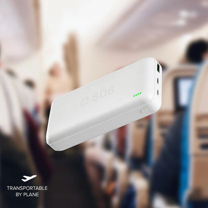 Powerbank SBS TTBB20000PD20W 20000 mAh 20W Power Delivery with MicroUSB, USB-C, USB-A - white_4