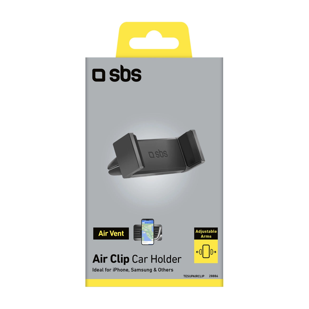 SBS TESUPAIRCLIP smartphone holder for air vent - black_1