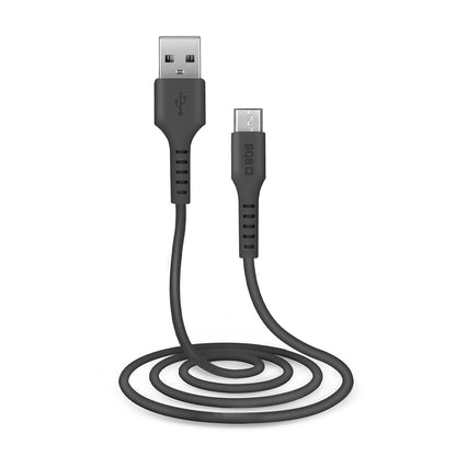 SBS LTHL200 USB-A - Micro-USB Cable 1m - Black_1