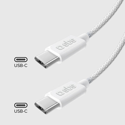 SBS TECABLETISSUETCCG USB-C - USB-C 1.5m 60W braided cable - gray_9