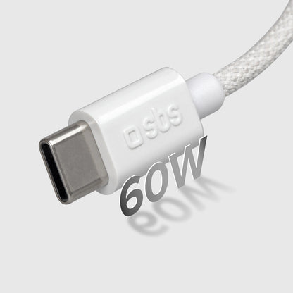SBS TECABLETISSUETCCG USB-C - USB-C 1.5m 60W braided cable - gray_6