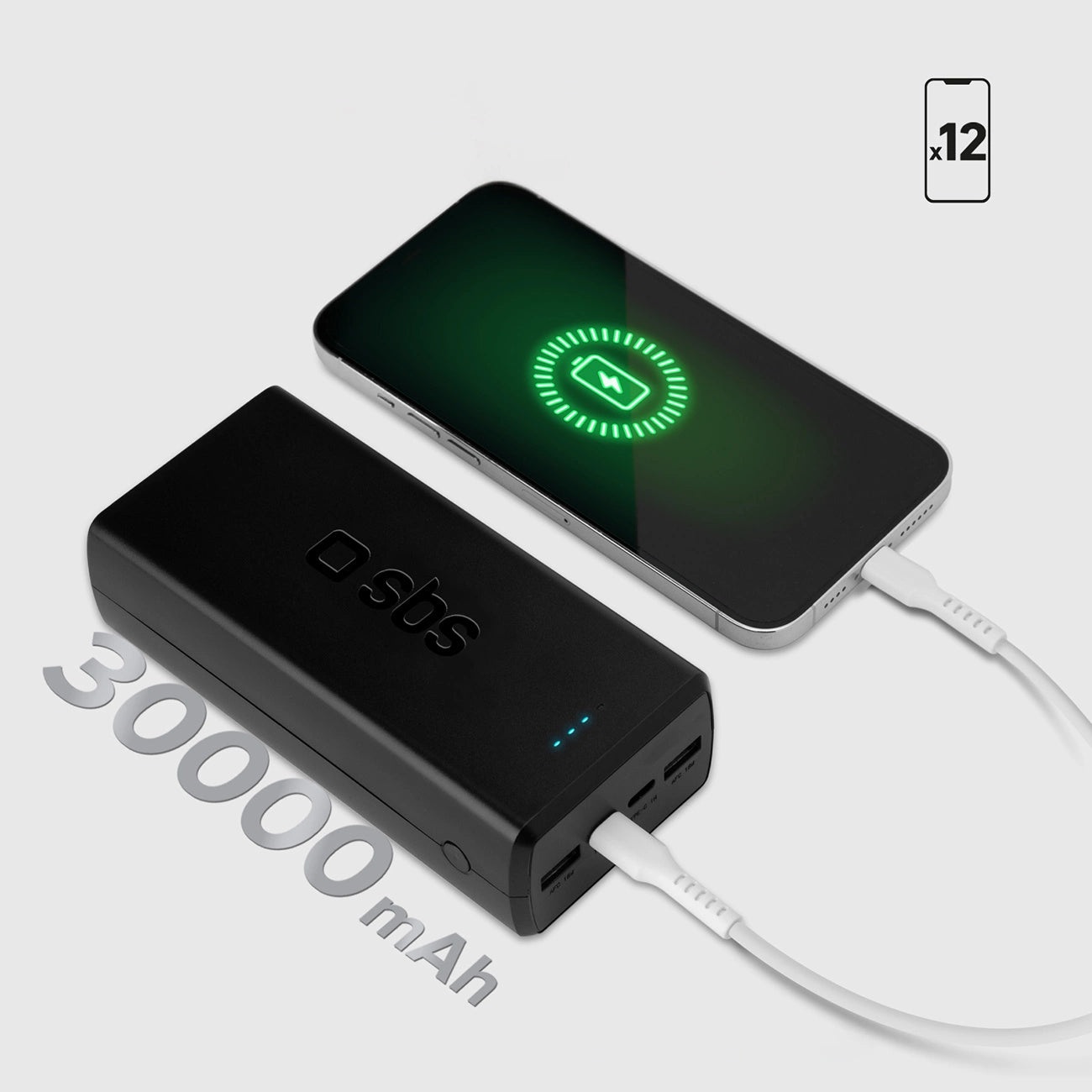 Powerbank SBS TTBB30000PD20K 30000 mAh 2 x USB-C 2 x USB-A - black_6