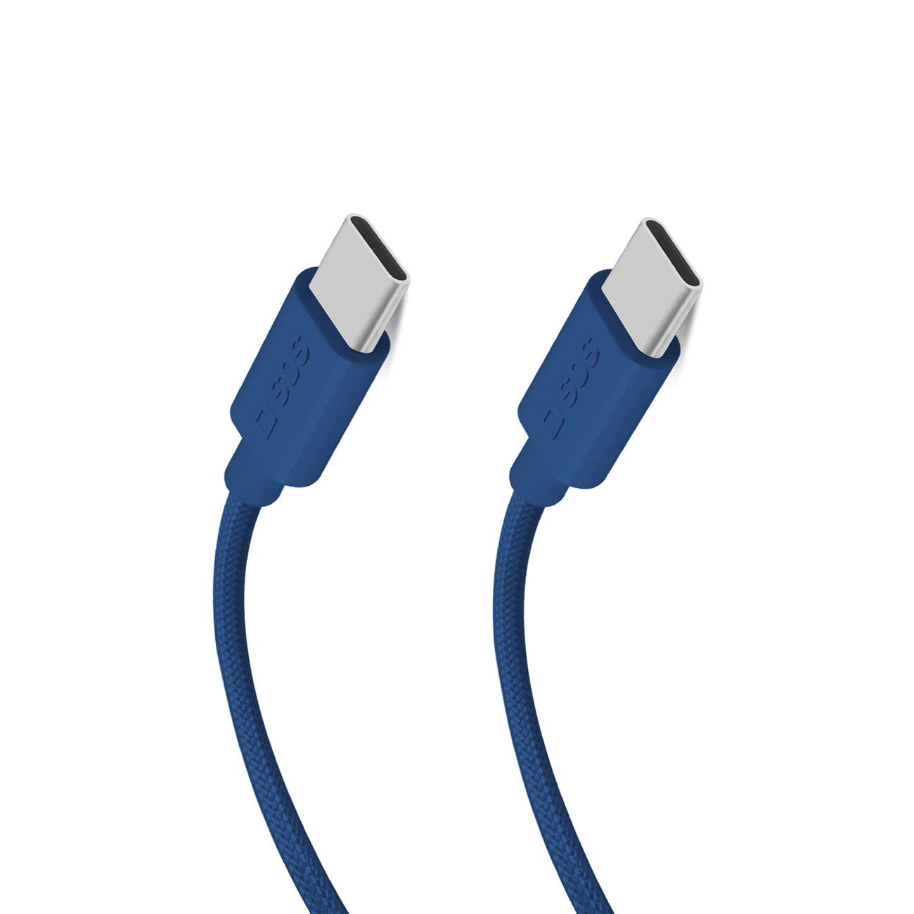 SBS TECABLETISSUETCCB USB-C - USB-C 1.5m 60W braided cable - blue_0
