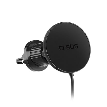 Smartphone holder with infusion charger SBS TESUPPMAG15WVENT compatible with MagSafe - black_0
