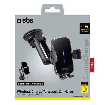 SBS TESUPEXTWIR15W 15W Wireless Charger Holder - Black_5