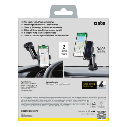 SBS TESUPEXTWIR15W 15W Wireless Charger Holder - Black_6