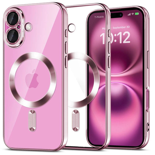 Etui Tech-Protect MagFlex MagSafena iPhone 16 - przezroczyste / różowe_0