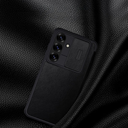 Nillkin Qin Pro Case for Samsung Galaxy S25+ with Flip and Camera Cover - Black_7