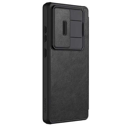 Nillkin Qin Pro Case for Samsung Galaxy S25 Ultra with Flip and Camera Cover - Black_1