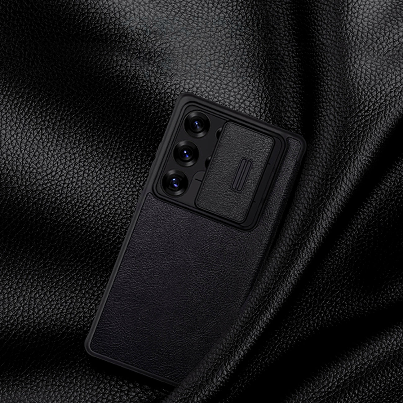 Nillkin Qin Pro Case for Samsung Galaxy S25 Ultra with Flip and Camera Cover - Black_5