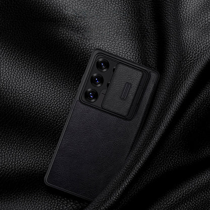 Nillkin Qin Pro Case for Samsung Galaxy S25 Ultra with Flip and Camera Cover - Black_5