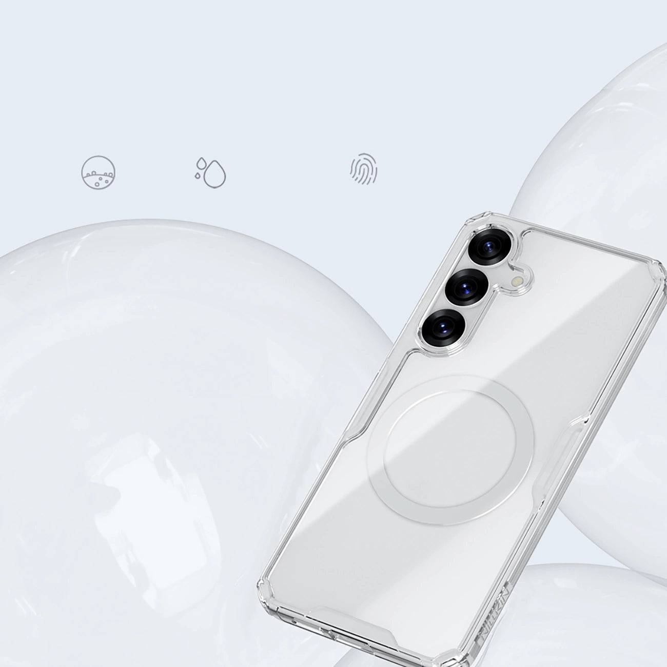 Nillkin Nature TPU Pro Magnetic Case with MagSafe for Samsung S25+ - White_10