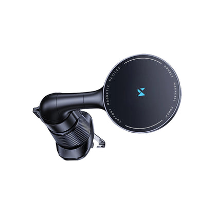 Wozinsky WCT5-6S4Y Car Holder with Qi/MagSafe 15W Inductive Charger for Air Vent - Black_1
