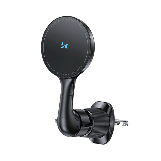 Wozinsky WCT5-6S4Y Car Holder with Qi/MagSafe 15W Inductive Charger for Air Vent - Black_0