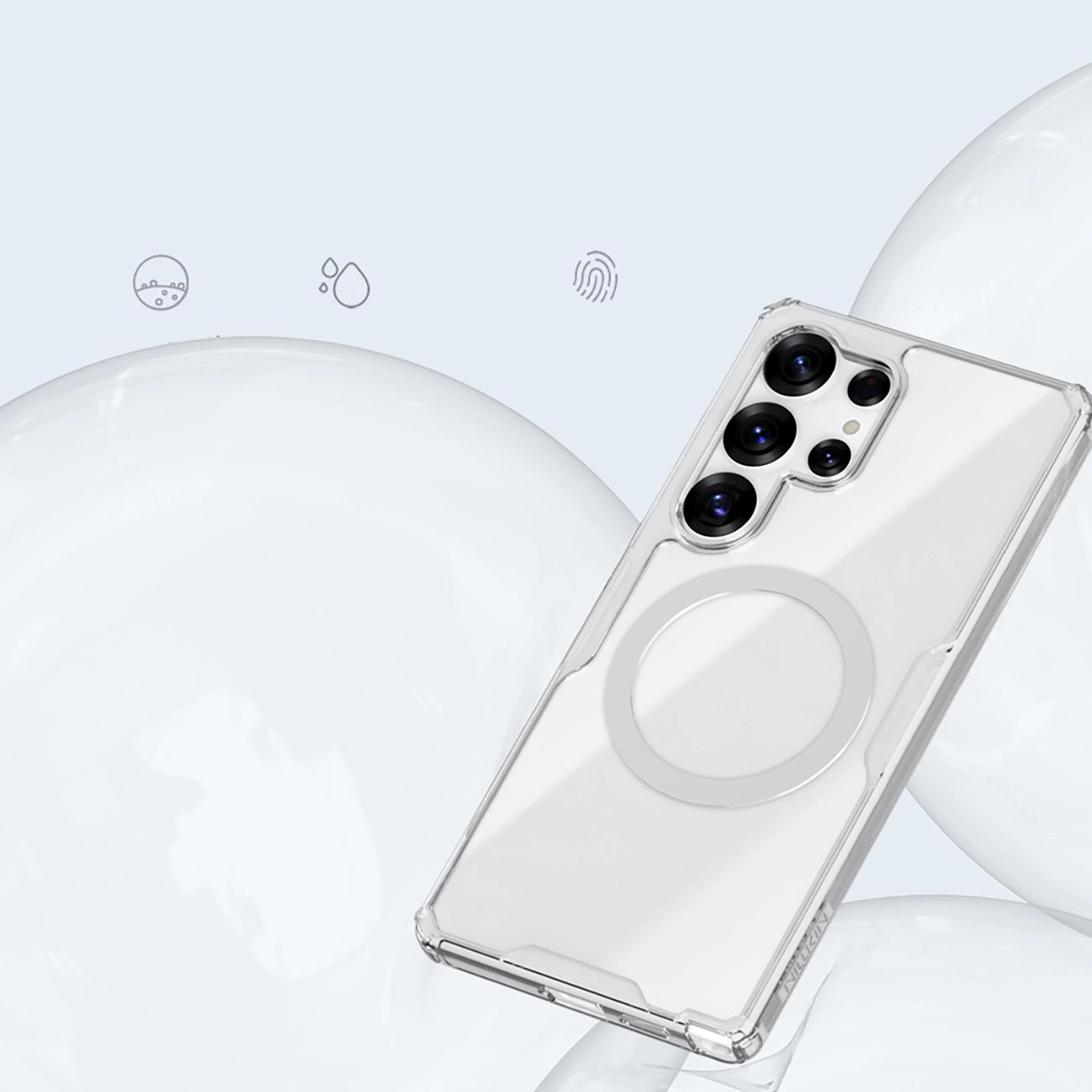 Nillkin Nature TPU Pro Magnetic Case with MagSafe for Samsung Galaxy S25 Ultra - White_8
