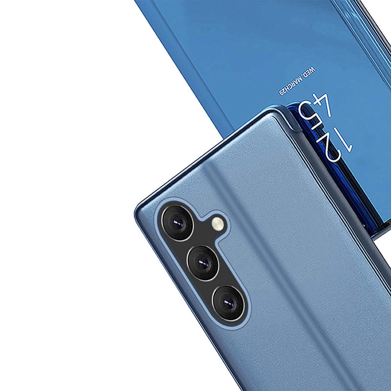 Clear View Case for Samsung Galaxy A36 Cover with Flip - Blue_2