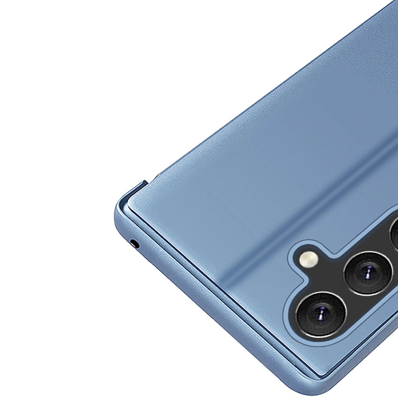 Clear View Case for Samsung Galaxy A36 Cover with Flip - Blue_3