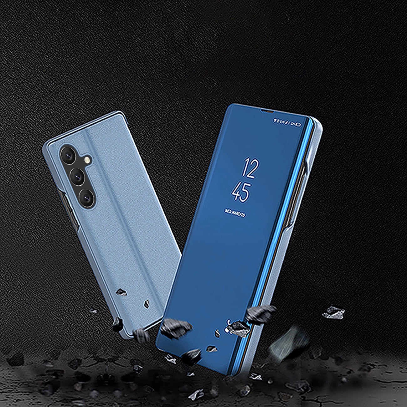 Clear View Case for Samsung Galaxy A36 Cover with Flip - Blue_5