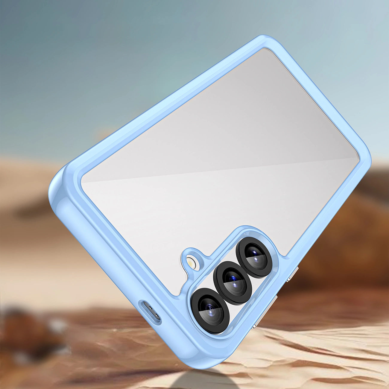 Outer Space Case for Samsung Galaxy A36 Cover with Flexible Frame - Blue_1