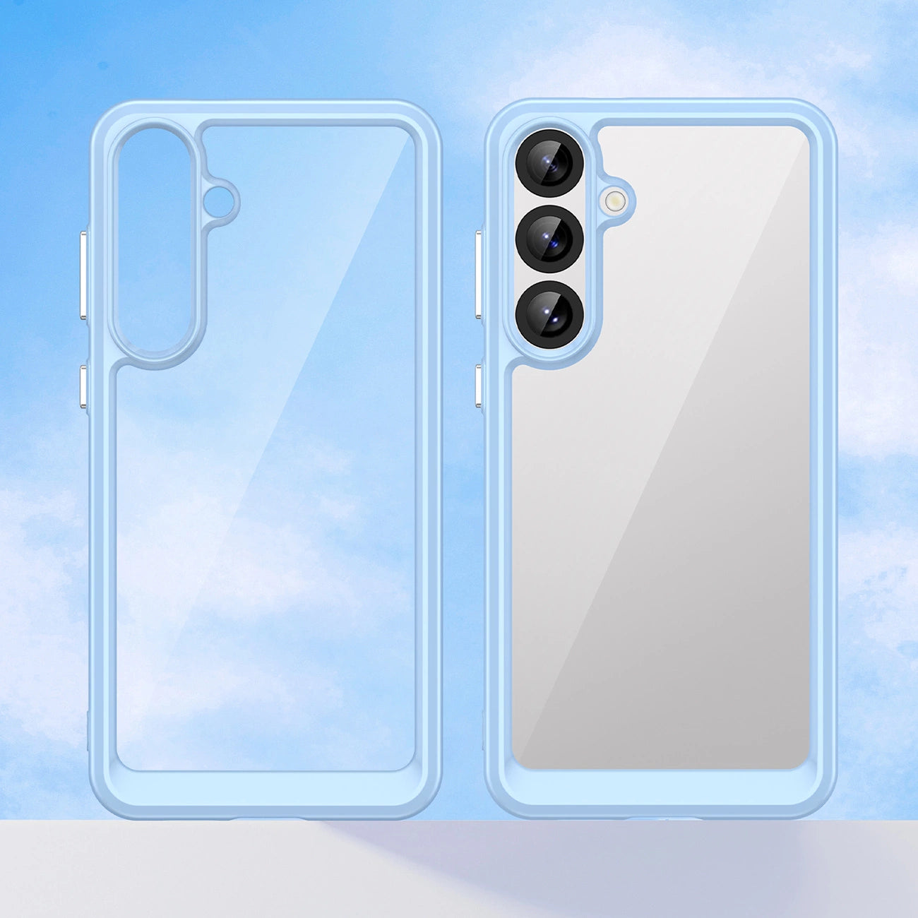Outer Space Case for Samsung Galaxy A36 Cover with Flexible Frame - Blue_5